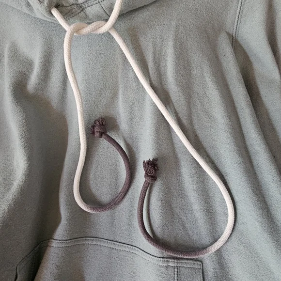 Peace Love World Soft Blue Hoodie - Picture 4 of 5